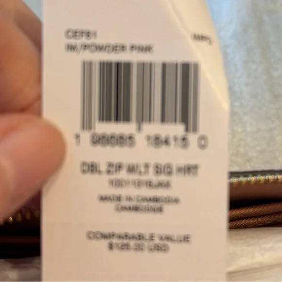 Coach Powder Pink Signature Wristlet - Picture 8 of 16